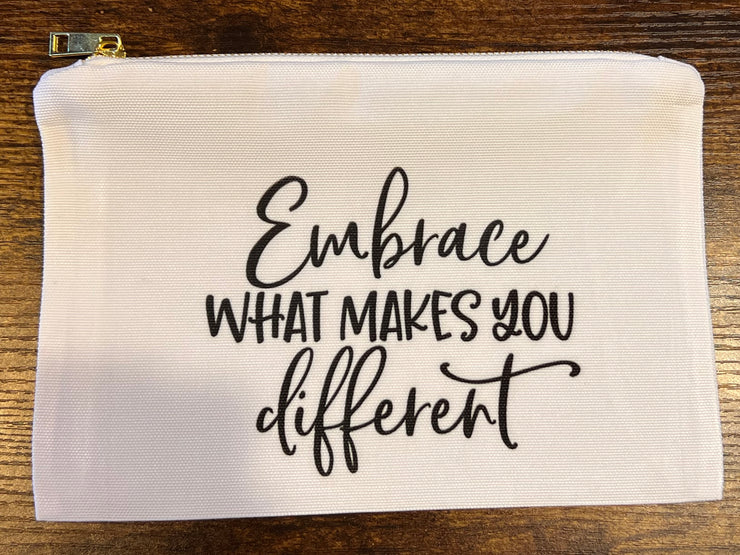 Embrace What Makes You Different, Makeup Bag,