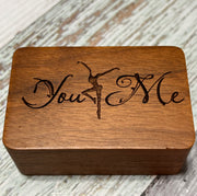 Custom Laser Engraved Ring Box, Proposal box, Ring box, Gift box,