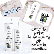 Housewarming Gift Set, Perfect gift from Real Estate Agent, Perfect gift for a New Home, This set can be personalized, House Warming Gift