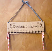 Christmas Candy Cane Advent Countdown Holiday Calendar,