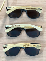 Personalized Wood Sun CCU glasses, Band Inspired, Custom sunglasses, Polarized wooden sunglasses