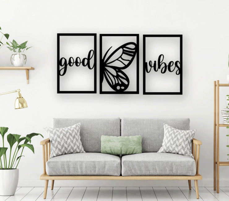Good Vibes Butterfly Laser Cut , Butterfly Decor, Good Vibes Gift