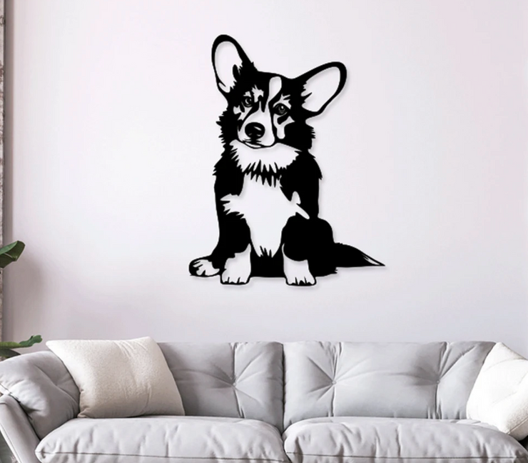 Corgi Dog Acrylic Laser Cut , Home Decor, Love Decor, Dining Room Decor, Cat Decor
