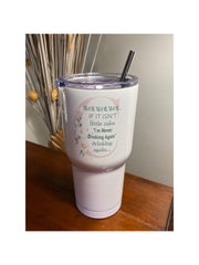 Well If is isn't little miss I'm never drinking again, 30 Oz Stainless Steel Tumbler With Lid, Miss Funny, For Women, Gifts For Friends