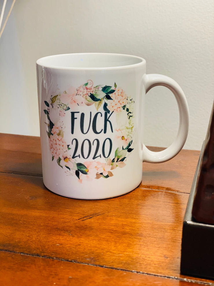 Fuck 2020, Ceramic Mug, 11oz , Funny Mug, Adult Gifts, Gag Gift, White Elephant Gift, Funny Birthday Gift For Friend