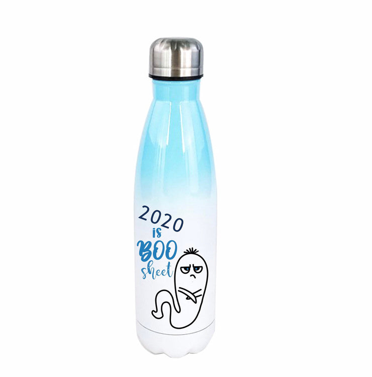 2020 is Boo Sheet, Stainless Steel Ombre Water Bottle 17oz