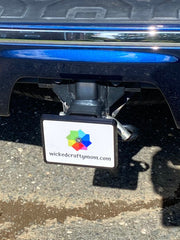 Custom Personalized Hard Plastic Hitch Covers, Customize your Vehicle's 2" Hitch with Patriotism, Logos, Sports Teams, Kids College,
