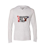 Naughty Nice I tried Reindeer Hoodie, Tee Shirt Unisex Hoodie, Funny Christmas Shirt, Gift For Her, Gift For Him