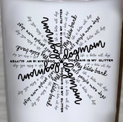 Dog Mom, Dog Dad, Dog Hair is my Glitter, Because Humans suck, Less people More Dogs, White 20oz Thermos Tumbler,