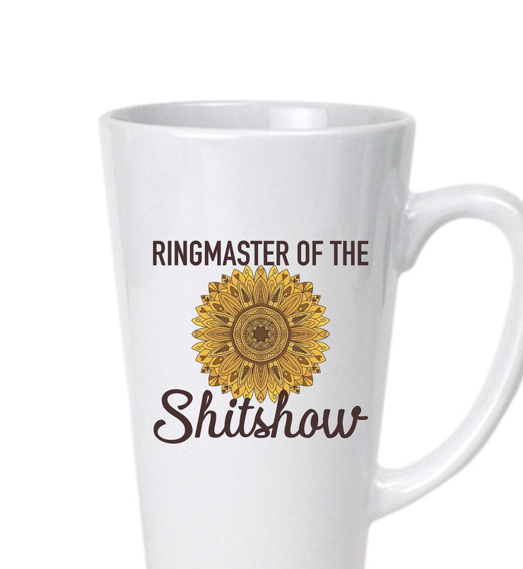 Ringmaster of the Shit Show Oversized Latte Mug - 17oz, Mom Mug, Mothers Day, Birthday Gift, Gag Gift, Funny Gift