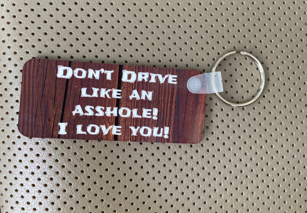 Don't Drive Like a AHole, I Love You, Valentines Day for Him, Boyfriend Gift, Girlfriend Gift, Guys Birthday Gift