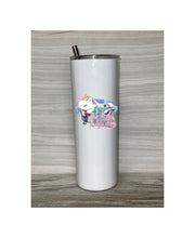 Too Lit to Give A Shit, Skinny Tumbler With Reusable Straw 20oz, Funny Gift, Custom Gift, Unicorn, Weed