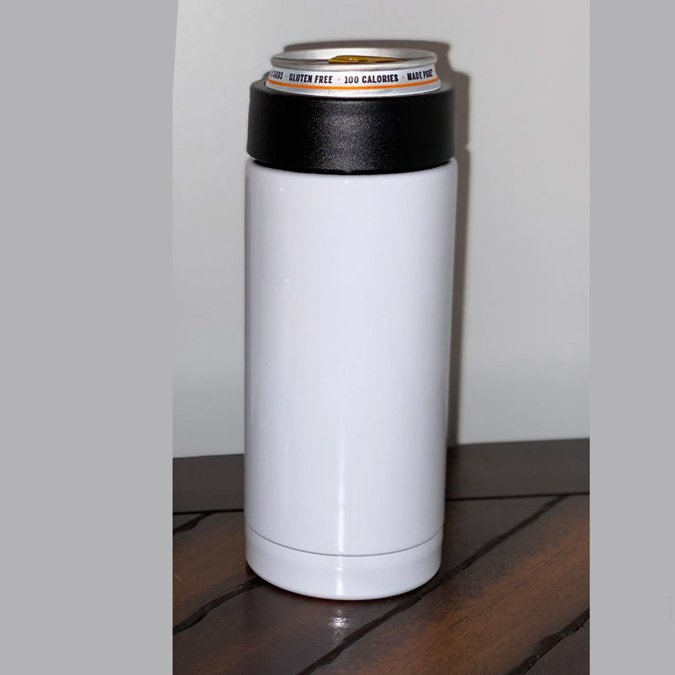Too Lit To Give A Shit, Can Cooler, Keep Beers and Soda Cold, Bong Life, 420, Get High, Weed, Stainless Steel Can Cooler