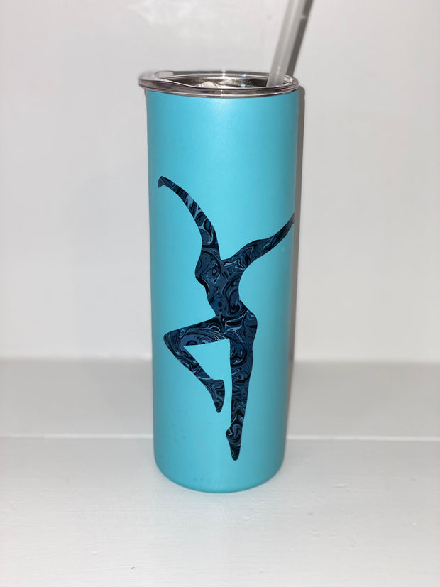 Band Inspired Dancer GLOW in the DARK Band Inspired Tumbler, Glow in Dark Skinny Tumbler 20oz,