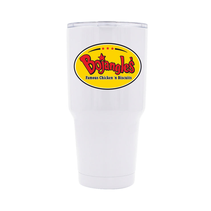 BoJangles Chicken Custom Drink Stainless Steel Tumbler 30oz with Lid, Ice Coffee, PSL Coffee, Bo Jangles Chicken Cup