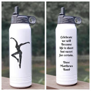 Band Inspired Song Lyrics Tumbler, Band, Quotes, Dancer, Stainless Steel Water Bottle with Straw 32oz,